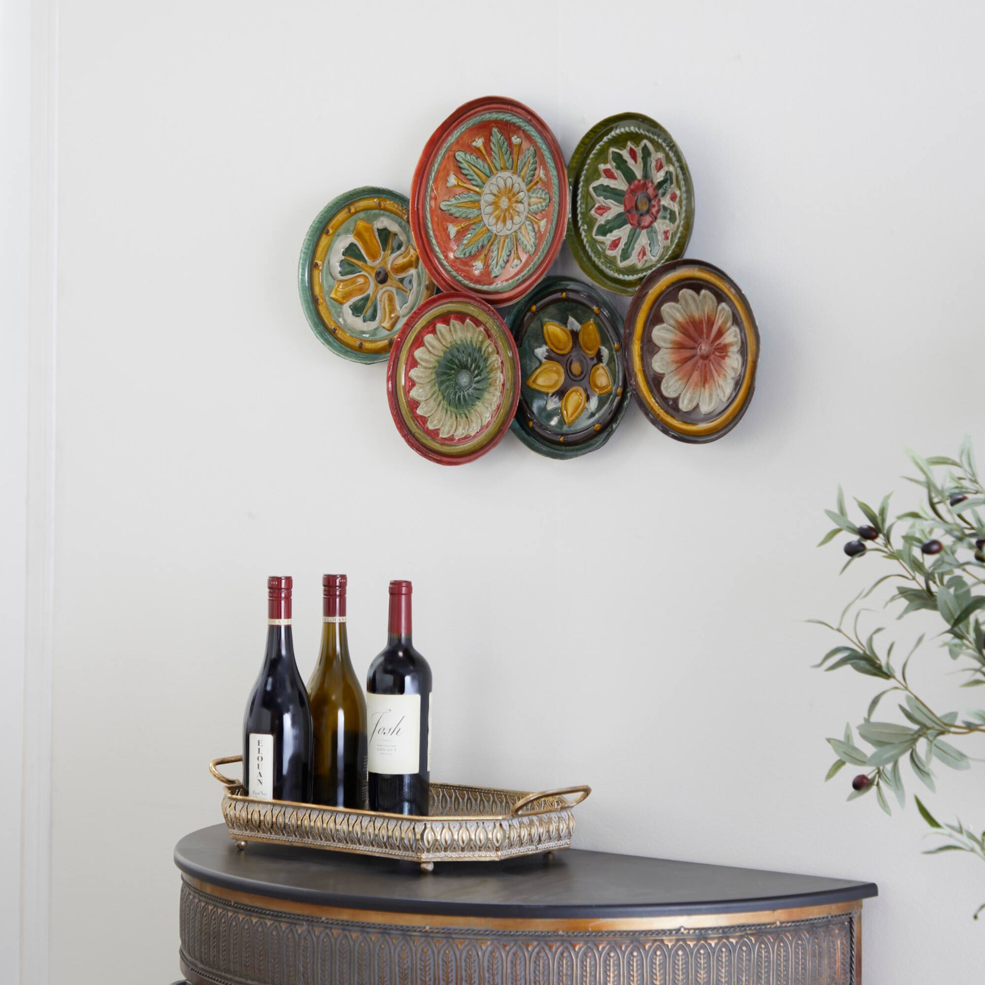 Black Metal Rustic Wall Decor, 31" x 19"